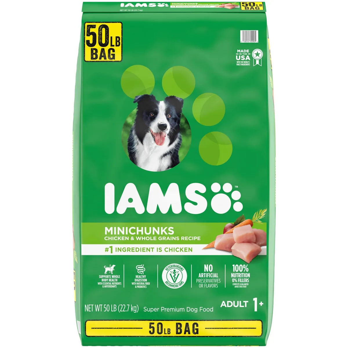 Iams ProActive Health, Chicken, Adult Minichunks Dry Dog Food, 50 lbs.