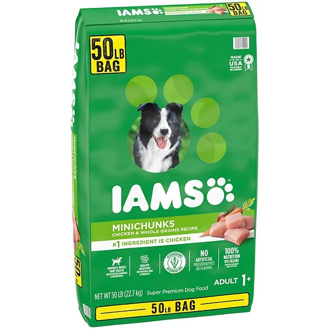 Iams ProActive Health, Chicken, Adult Minichunks Dry Dog Food, 50 lbs. 5