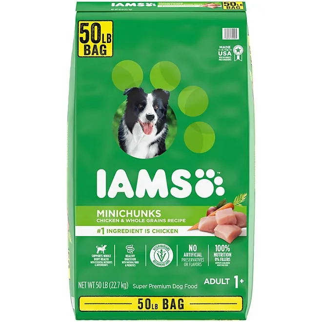 Iams ProActive Health, Chicken, Adult Minichunks Dry Dog Food, 50 lbs. 2