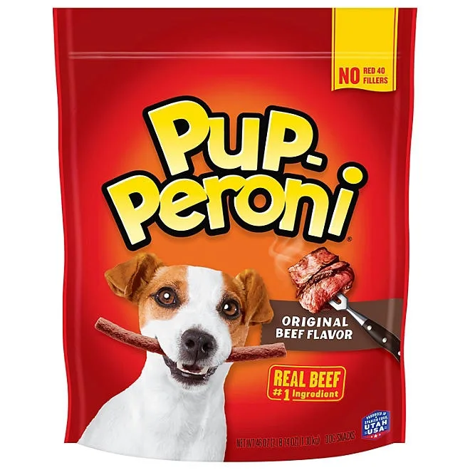Pup-Peroni Dog Snacks, Original Beef Flavor, 46 oz. 2