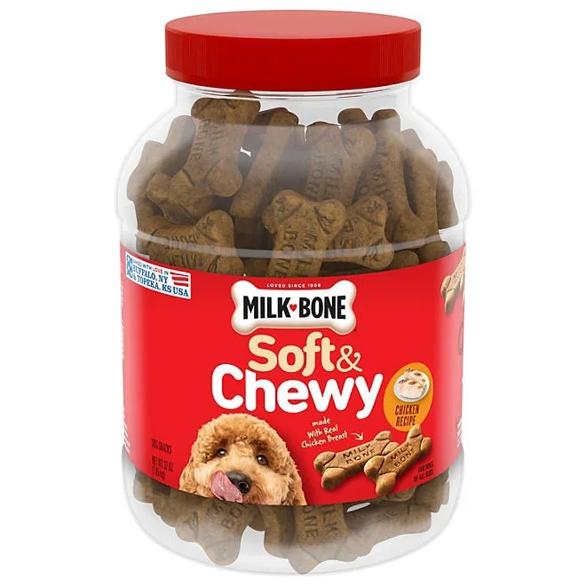 Milk-Bone, Chicken Recipe, Soft & Chewy Dog Snacks, 37 oz. 2