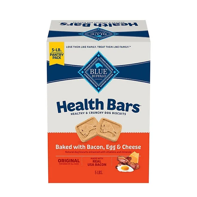 Blue Buffalo Health Bars Bacon, Egg, & Cheese Crunchy Dog Treats, 5 lbs. 2