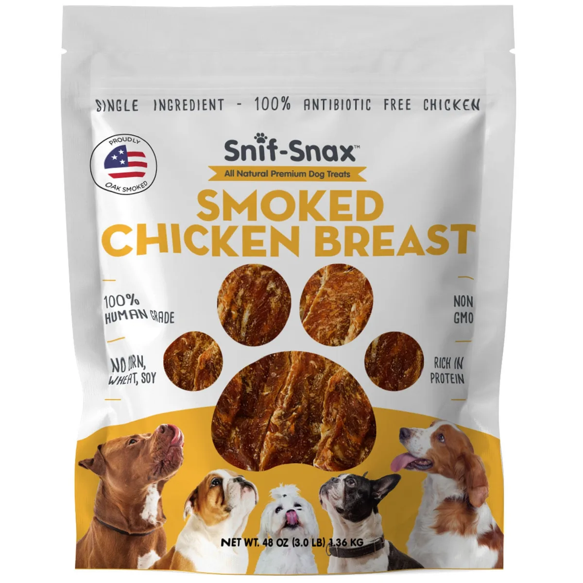 Snif-Snax Smoked Chicken Breast Dog Treats 48, oz.