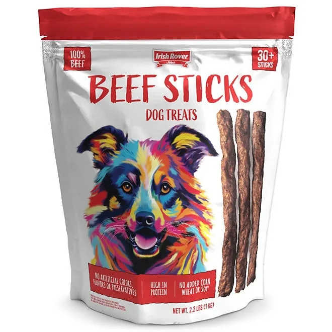 Irish Rover Beef Stick Dog Treats, 35 oz. 2