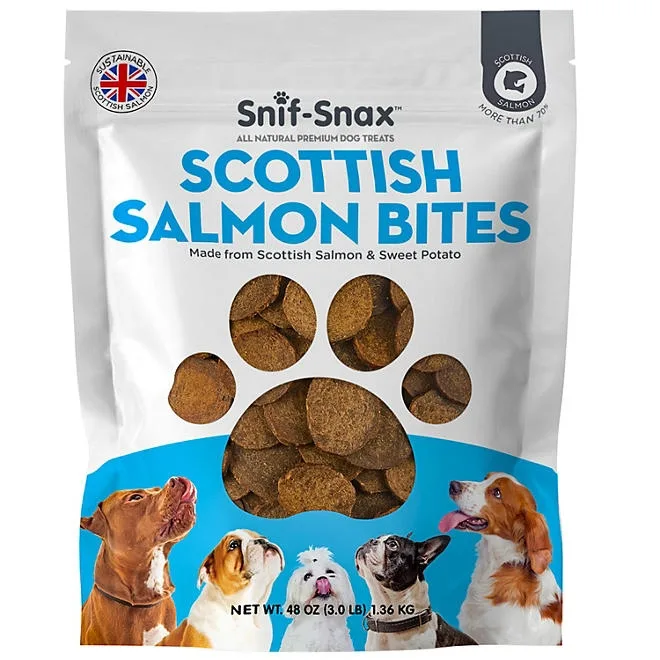 Snif-Snax Scottish Salmon Bites Dog Treats 48 oz. 2