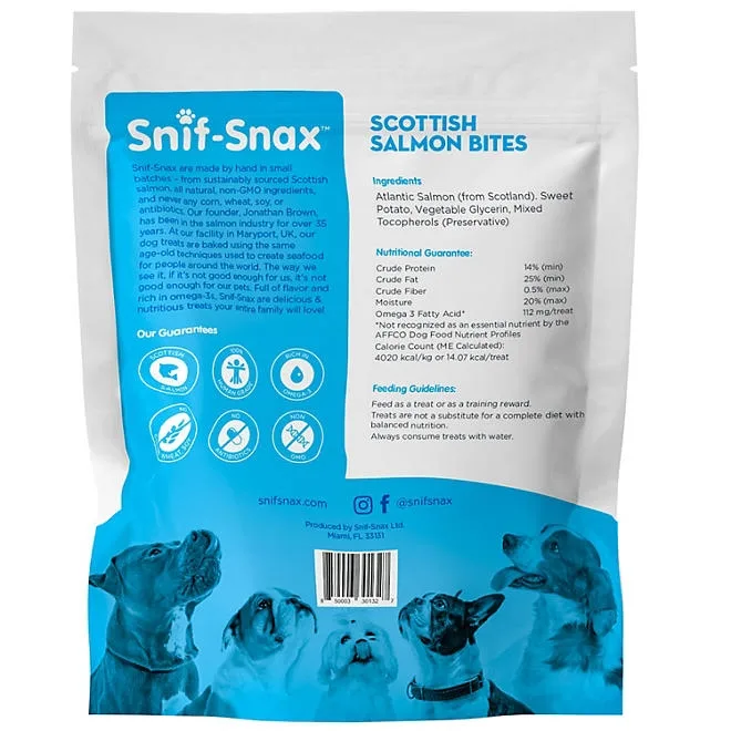 Snif-Snax Scottish Salmon Bites Dog Treats 48 oz. 3