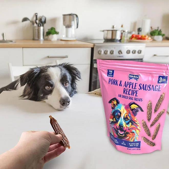 Irish Rover Pork and Apple Sausage Air Dried Dog Treats, 48 oz. 5