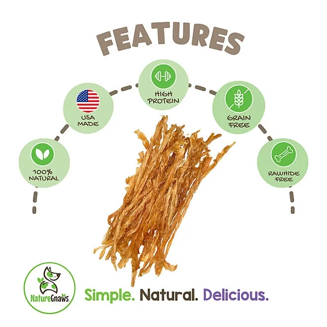 Nature Gnaws, USA Turkey Tendons Natural Dog Chews, 12 oz. 3