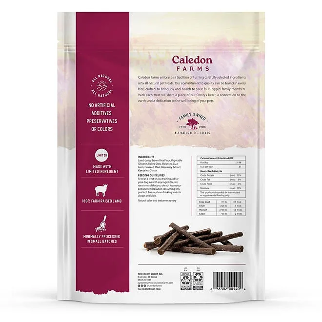 Caledon Farms Chewy Lamb Sticks Dog Treats, 44 oz. 4