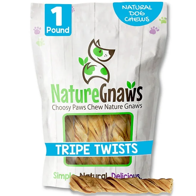 Nature Gnaws Beef Tripe Twists Dog Chews, 1 lb. 2