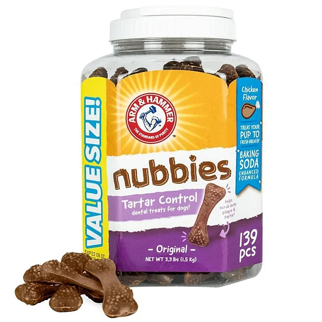 Arm & Hammer, Chicken Flavored Nubbies Dental Treats for Dogs, 139 ct. 2