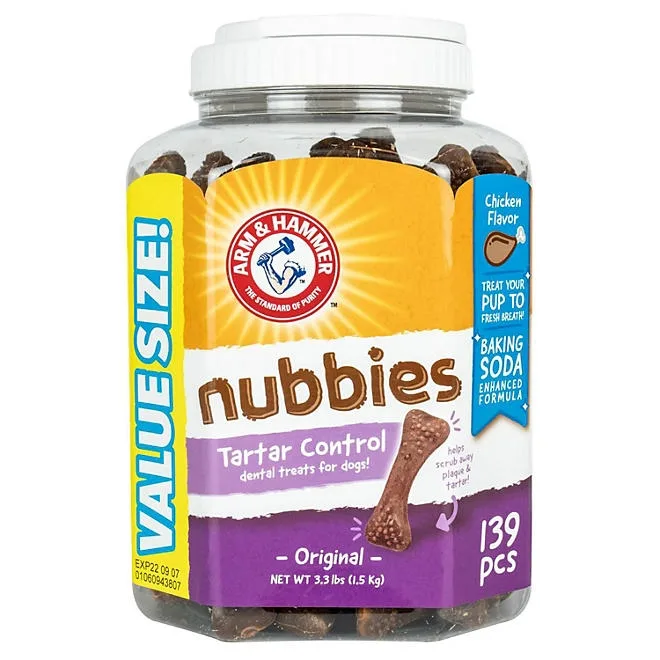 Arm & Hammer, Chicken Flavored Nubbies Dental Treats for Dogs, 139 ct. 3