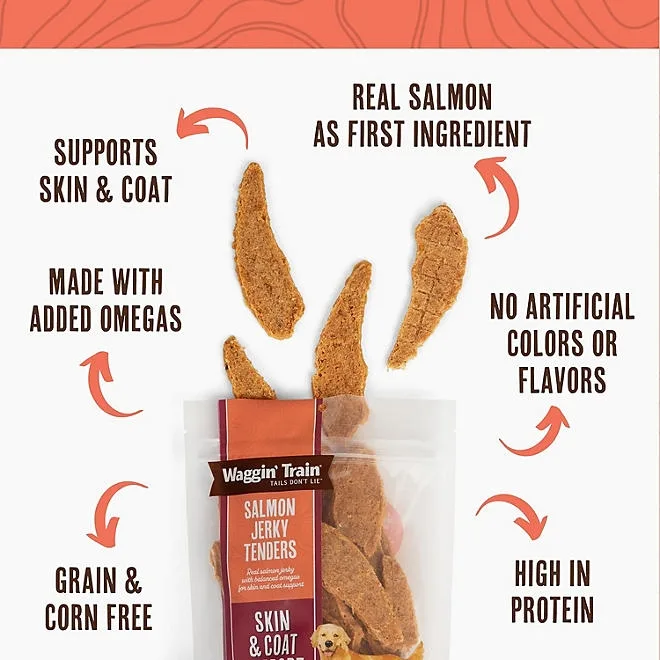 Waggin' Train, Salmon Jerky Tenders for Skin & Coat Support, 36 oz. 5