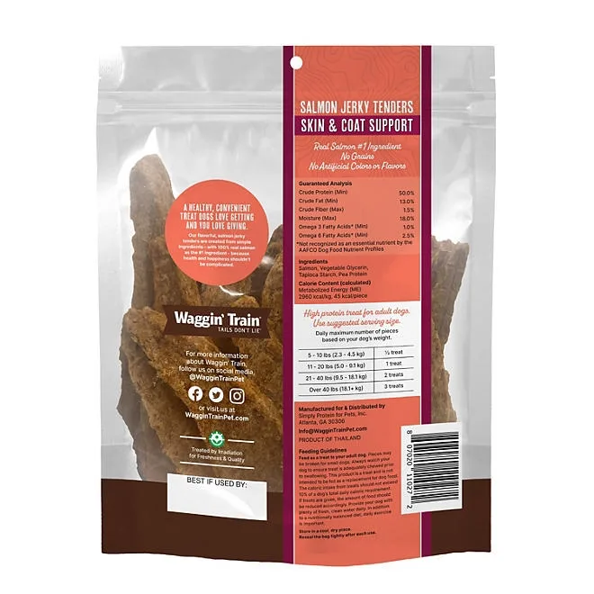 Waggin' Train, Salmon Jerky Tenders for Skin & Coat Support, 36 oz. 3