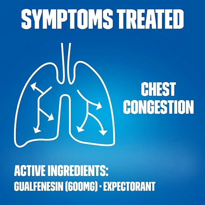 Mucinex 12-Hour Maximum Strength Chest Congestion Expectorant Tablets, 1200 mg Guaifenesin 56 ct. 3