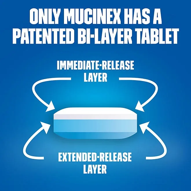 Mucinex 12-Hour Maximum Strength Chest Congestion Expectorant Tablets, 1200 mg Guaifenesin 56 ct. 5