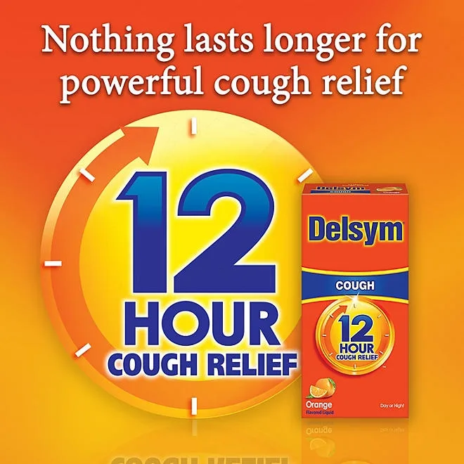 Delsym 12-Hr. Cough Relief Liquid, Orange 2 pk., 5 fl. oz./pk. 4