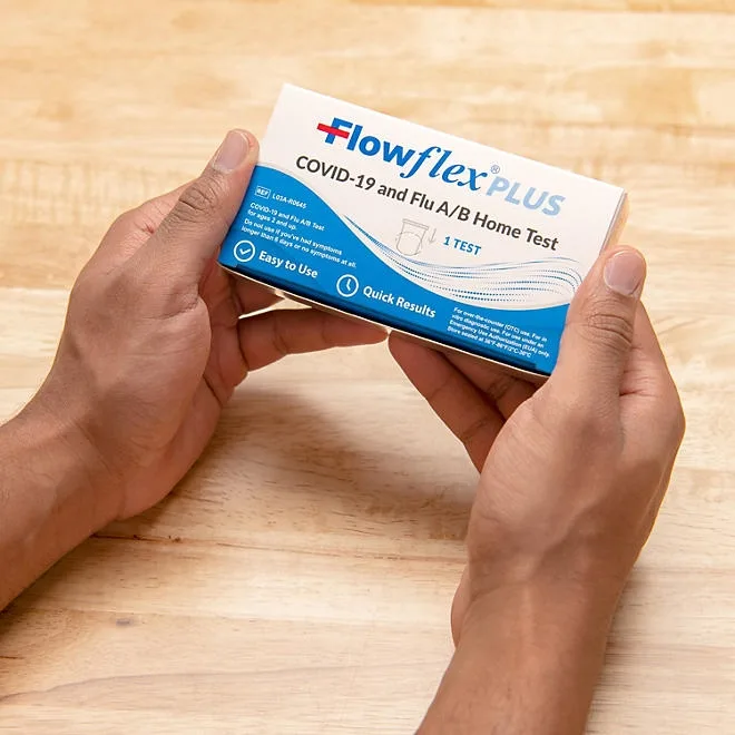 Flowflex Plus COVID-19, Flu A/B 3-in-1 Antigen Self Test, 5 Pk. 4