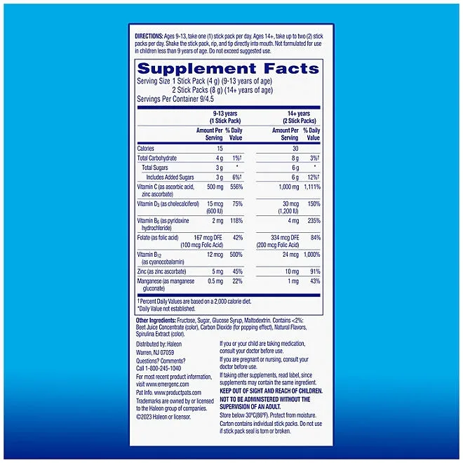 Emergen-C Immune + Crystals, Blackberry Lemonade, 56 ct. 3
