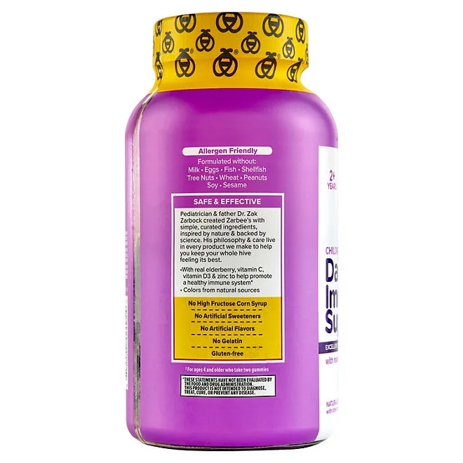 Zarbee's Naturals Children's Elderberry Immune Support Gummies, 80 ct. 5