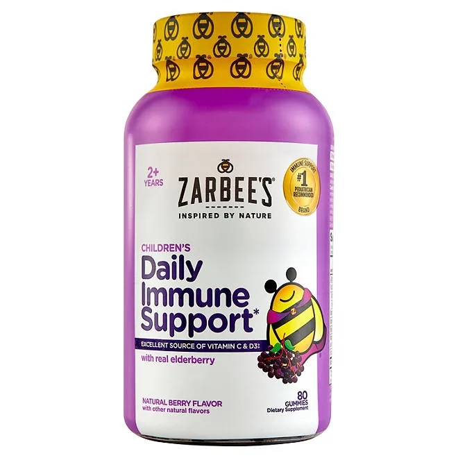 Zarbee's Naturals Children's Elderberry Immune Support Gummies, 80 ct. 2
