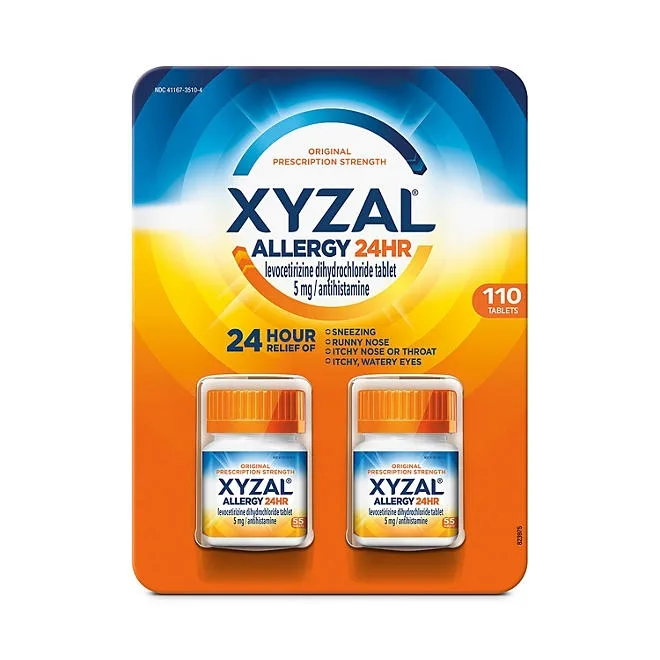 Xyzal 24-Hour Allergy Relief Tablets, 110 ct. 2