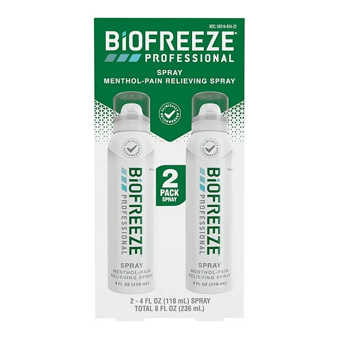 Biofreeze Professional Menthol Pain Relief Spray, 4 fl. oz, 2 pk. 2