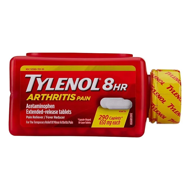 Tylenol 8-Hr. Arthritis Pain Caplets, 650 mg Acetaminophen, 290 ct. 2