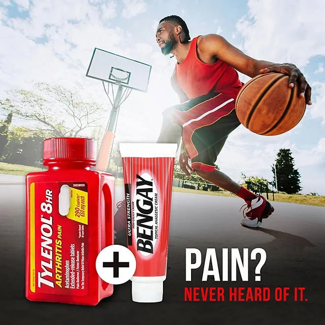 Tylenol 8-Hr. Arthritis Pain Caplets, 650 mg Acetaminophen, 290 ct. 3