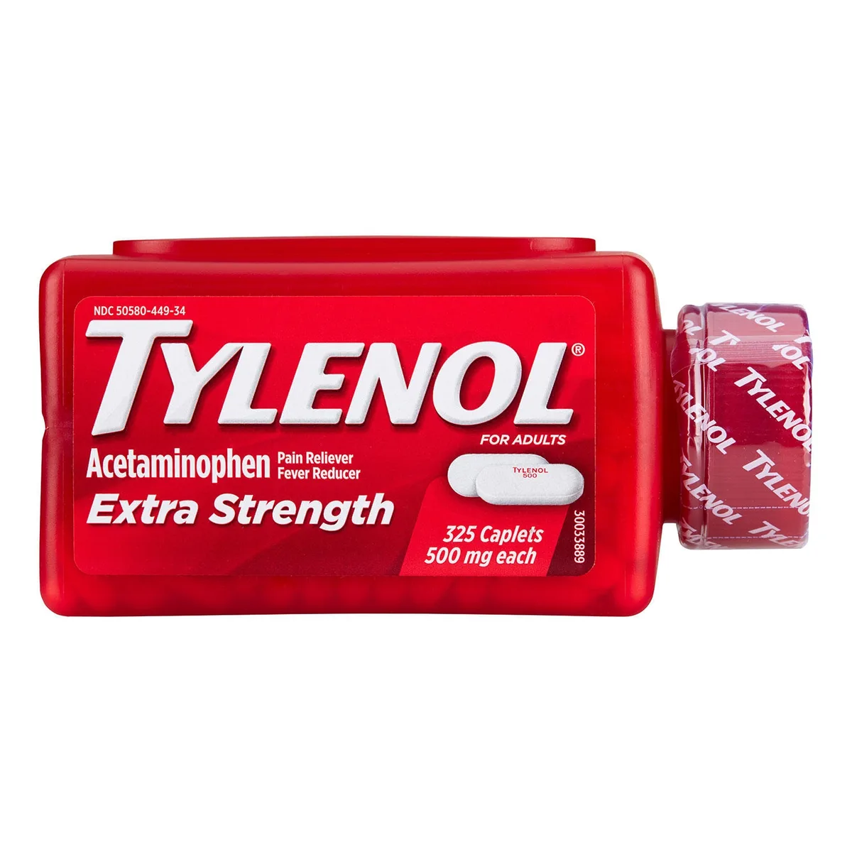 Tylenol Extra Strength Caplets, 500 mg. Acetaminophen, 325 ct.