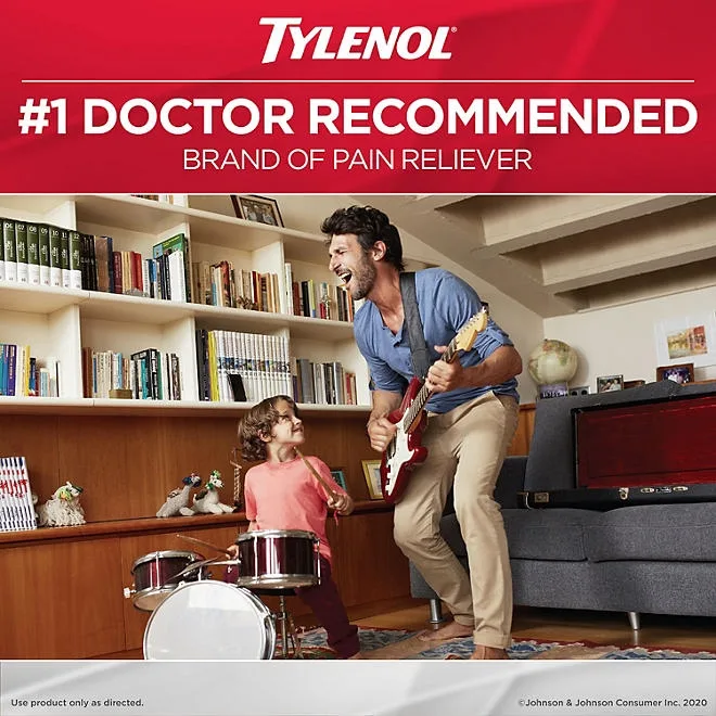Tylenol Extra Strength Caplets, 500 mg. Acetaminophen, 325 ct. 5
