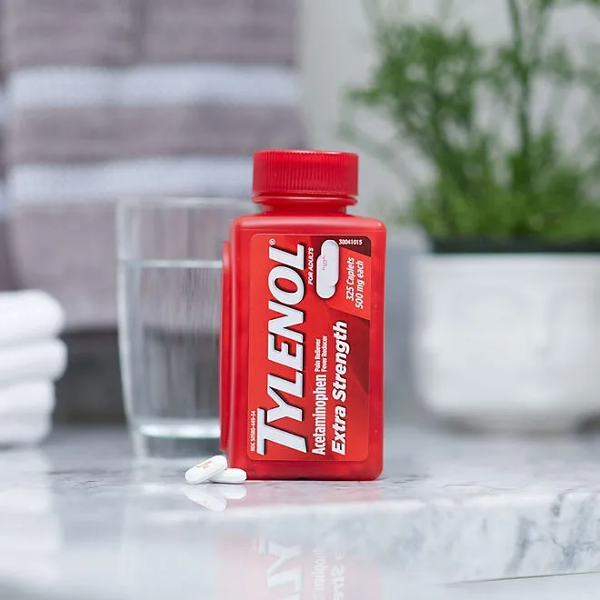Tylenol Extra Strength Caplets, 500 mg. Acetaminophen, 325 ct. 4