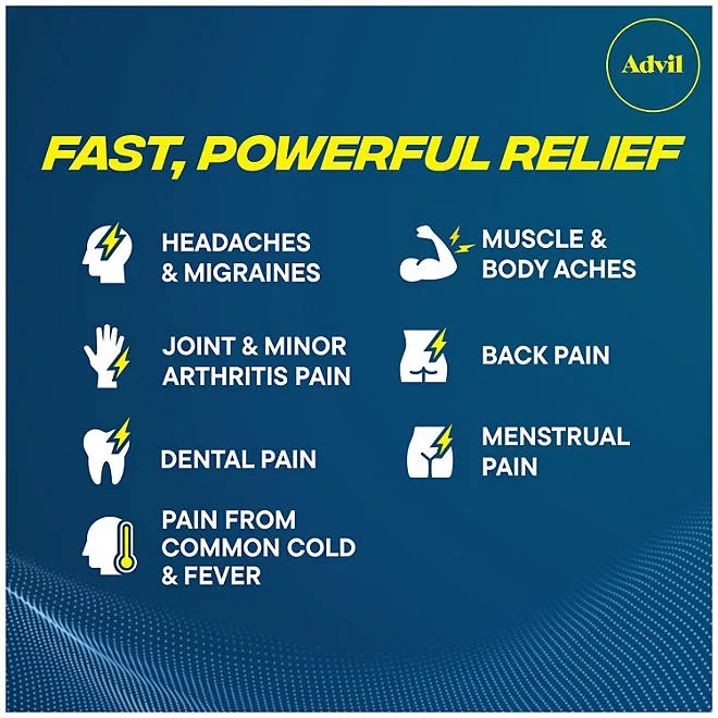 Advil Liqui-Gels Pain Reliever and Fever Reducer, Ibuprofen 200mg Capules, 240 ct. 5