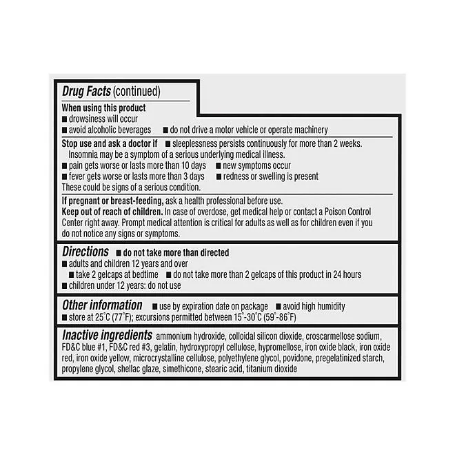 Member's Mark Extra Strength Acetaminophen PM Gelcaps, 375 ct. 4