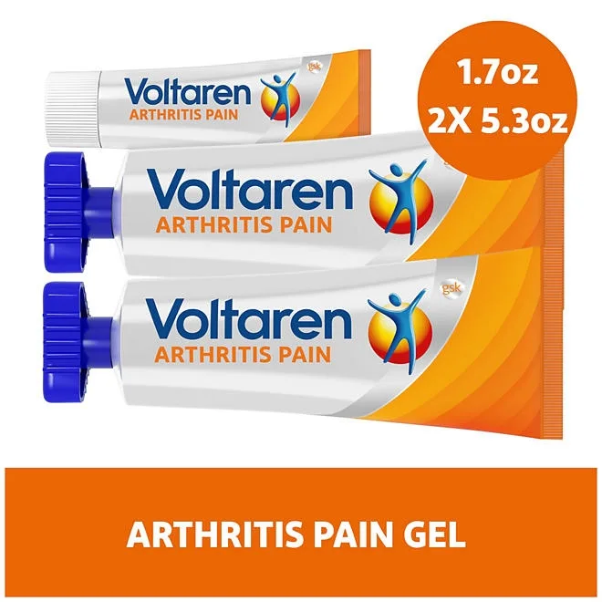 Voltaren Topical Arthritis Pain Relief Gel, 5.3 oz. 2 pk., + 1.7 oz. 4