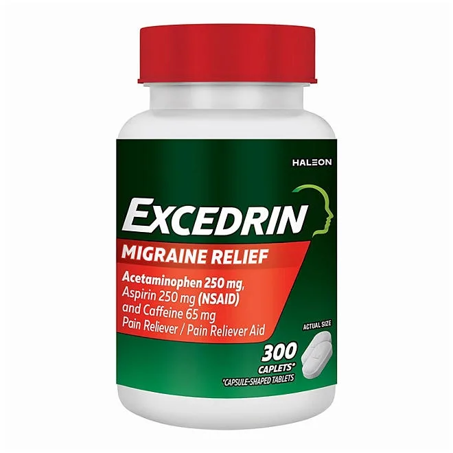 Excedrin Migraine Pain Relief Caplets, 300 ct. 2