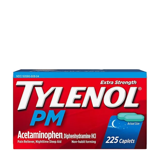 Tylenol PM Extra Strength Pain Relief Caplets 225 ct. 2