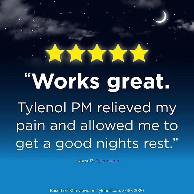 Tylenol PM Extra Strength Pain Relief Caplets 225 ct. 5