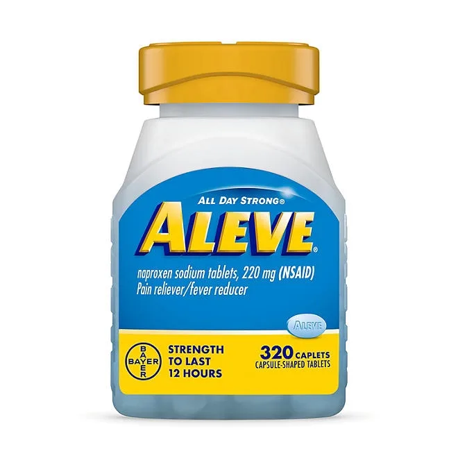 Aleve Pain Reliever & Fever Reducer Naproxen Sodium Caplets, 320 ct. 2