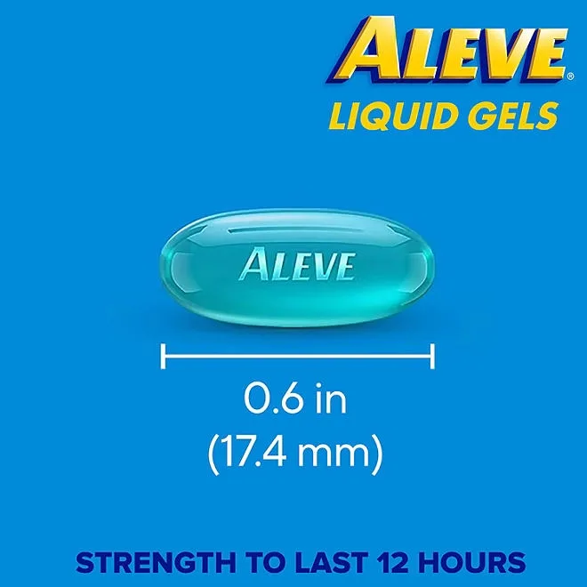 Aleve Pain Reliever & Fever Reducer Liquid Gels, Naproxen Sodium, Pain Relief, 160 ct. 4
