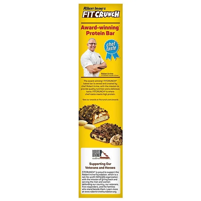 Chef Robert Irvine's FITCRUNCH High Protein Baked Bars, Variety Pack, 1.62 oz. 18 ct. 5