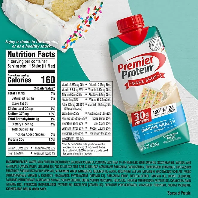 Premier Protein 30g High Protein Shake, Cake Batter Delight 11 fl. oz., 15 pk. 3