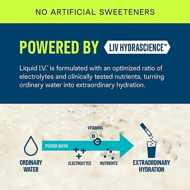 Liquid I.V. Hydration Multiplier Sugar-Free, White Peach, 26 ct. 5