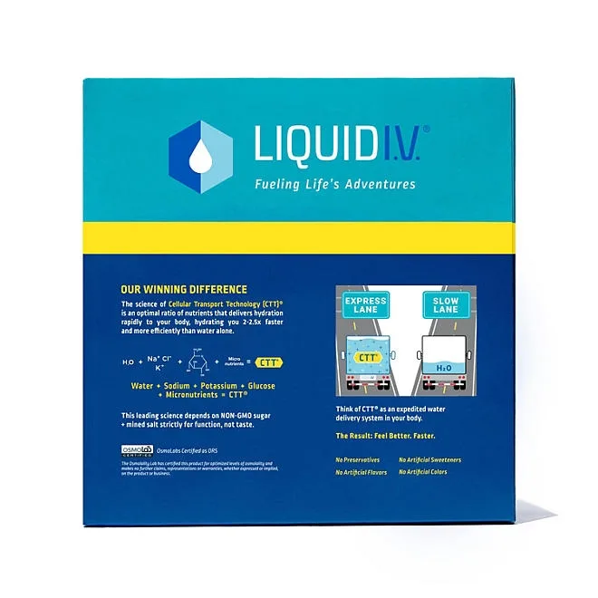 Liquid I.V. Hydration Multiplier Electrolyte Drink Mix, Lemon Lime, 30 ct. 5