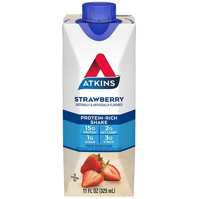Atkins 15g Keto Protein Shake, Strawberry 11 fl. oz.,15 pk. 4