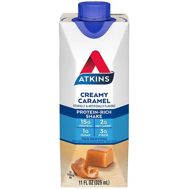 Atkins 15g Energy Protein Shake, Creamy Caramel 11 fl. oz., 15 pk. 4