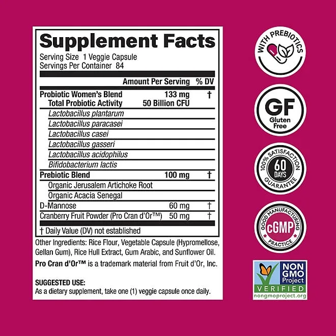 Physician's Choice Women's 50 Billion CFU Probiotic Capsules, 84 ct. 4
