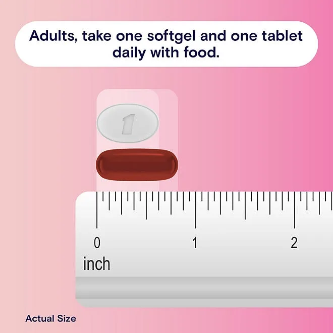 One A Day Women's Prenatal Advanced Mulitvitamins Softgels & Prenatal Choline Tablets 2 pk., 90 ct. 4