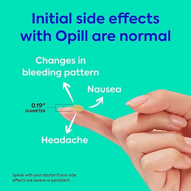Opill Estrogen Free Birth Control, 3 Month 4