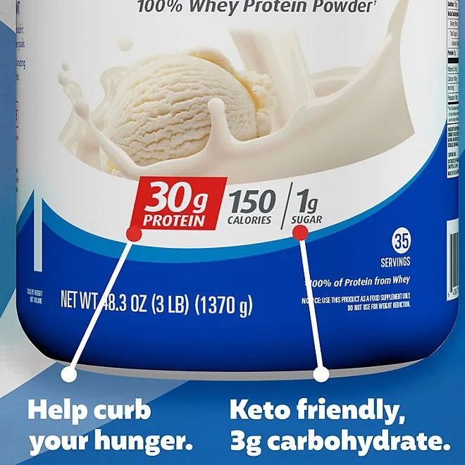 Premier Protein 30g High Protein Powder, Vanilla Milkshake, 3 lbs. 4
